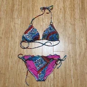 xhilaration colorful bikini